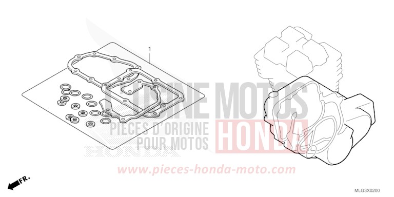 DICHTUNG SATZ B von Africa Twin DCT MAT BALLISTIC BLACK METALLIC (NHA86) von 2022